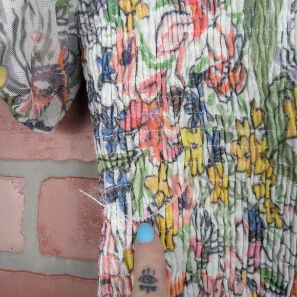 Anthropologie Floral Aurelia Smocked Top - Picture 4 of 12
